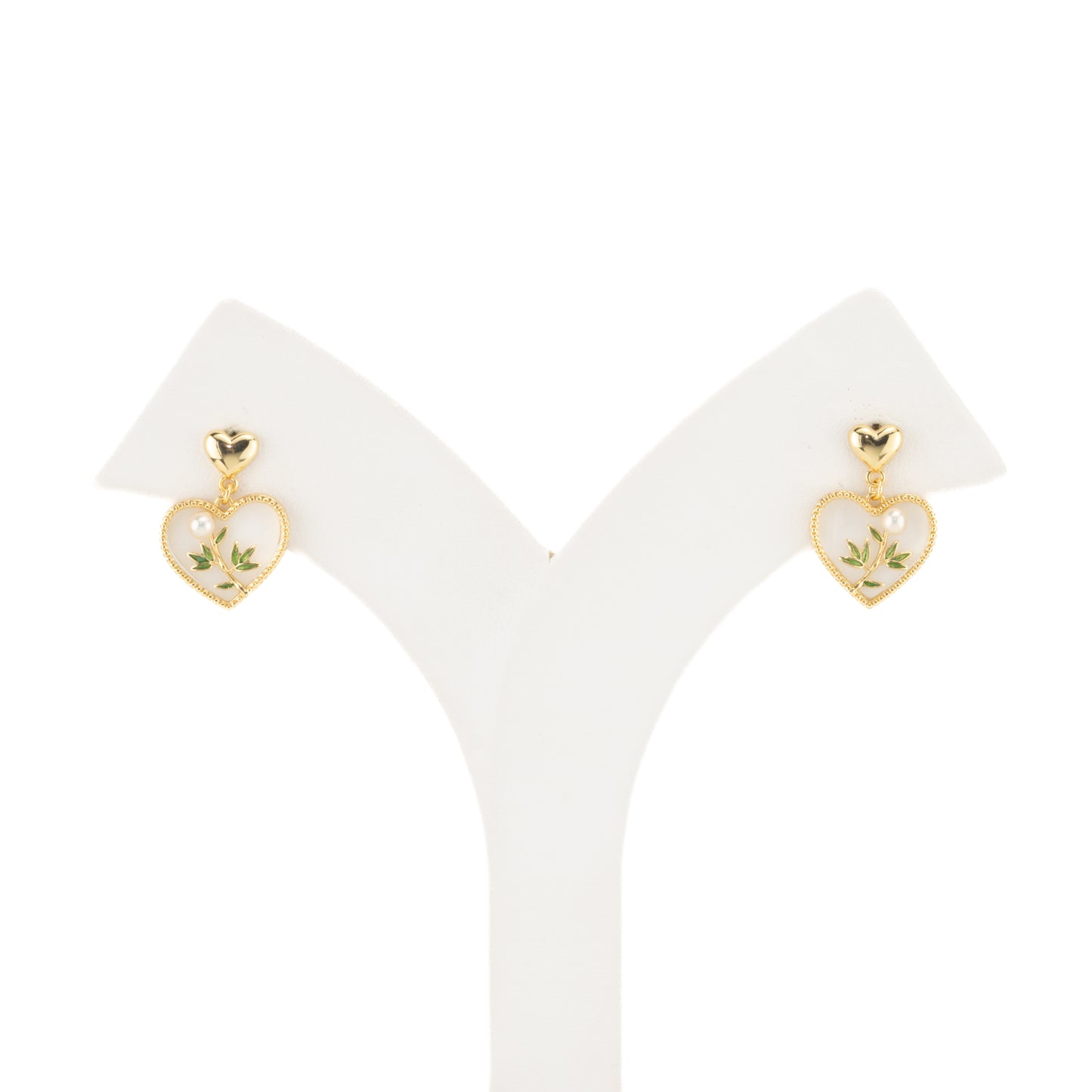 Dramatic White Freshwater Pearl Stud Earrings