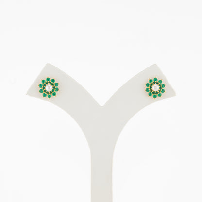 Luminescent Green Stone Freshwater Pearl Tops