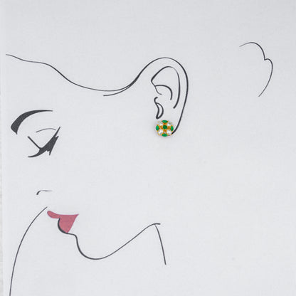 Luminescent Green Stone Freshwater Pearl Tops