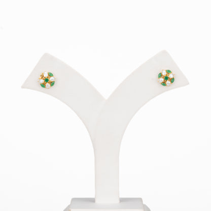 Luminescent Green Stone Freshwater Pearl Tops