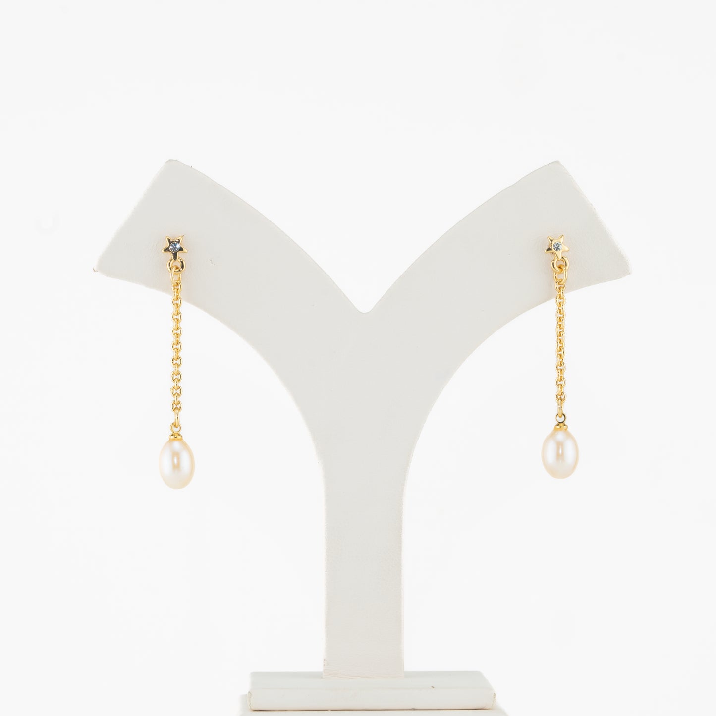 Lovely Pink Drop Freshwater Pearl Hangings Earrings