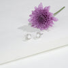 Luxury White Stone Freshwater Pearl Stud Earring
