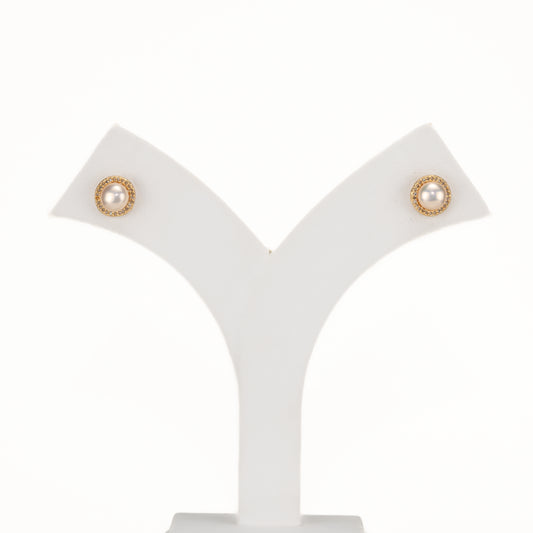 Marvelous Mermaid Tail Pink Freshwater Pearl Stud Earrings