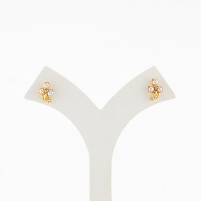 Marvelous Mermaid Tail Pink Freshwater Pearl Stud Earrings