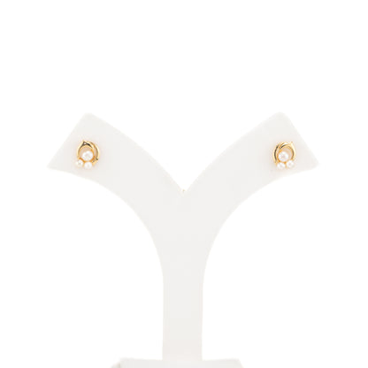 Rosy White Freshwater Pearl Studs Earrings