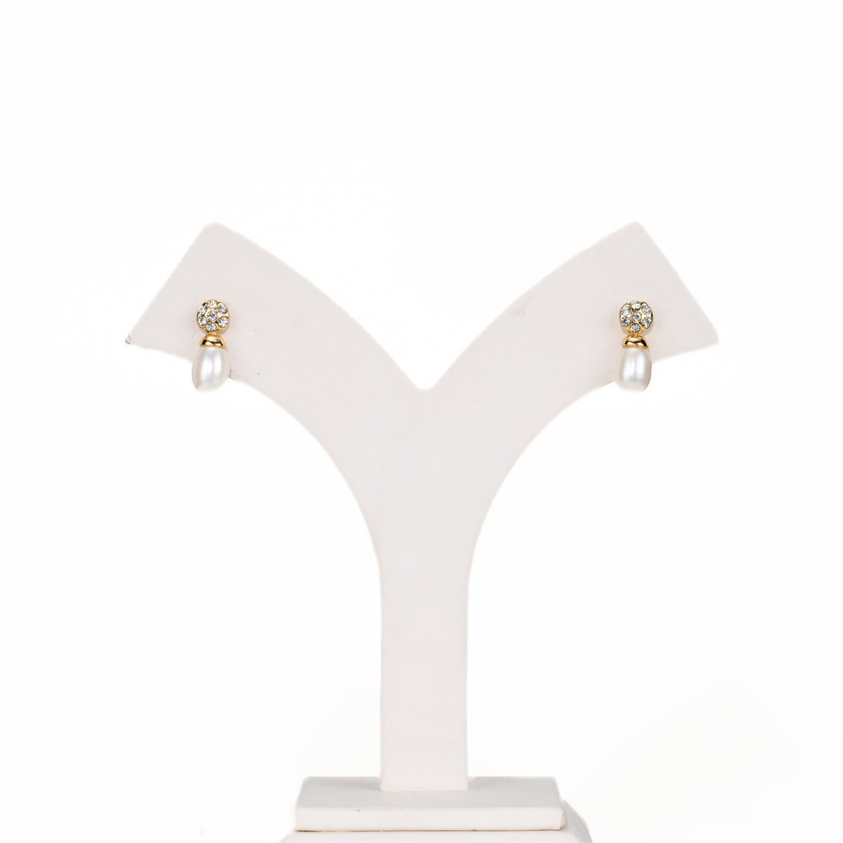 Rosy White Freshwater Pearl Studs Earrings