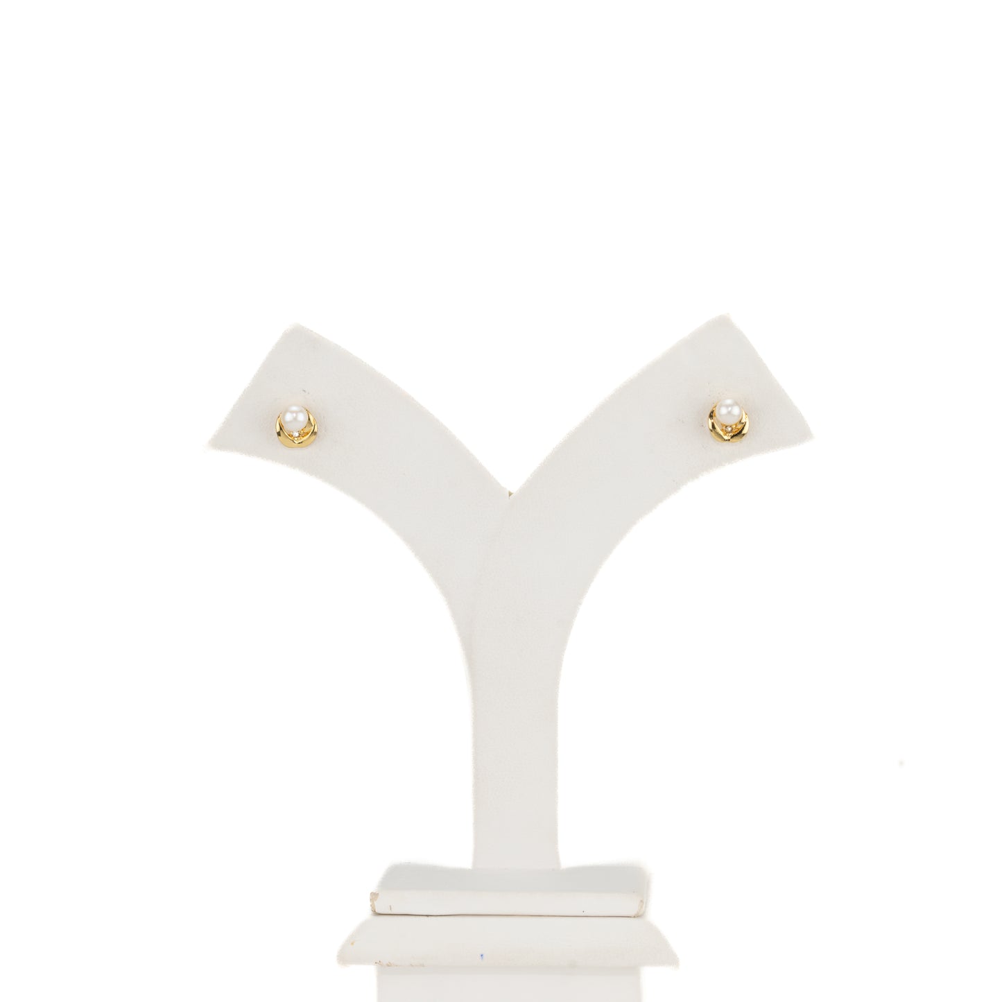 Angelic White Freshwater Pearl Stud Earrings