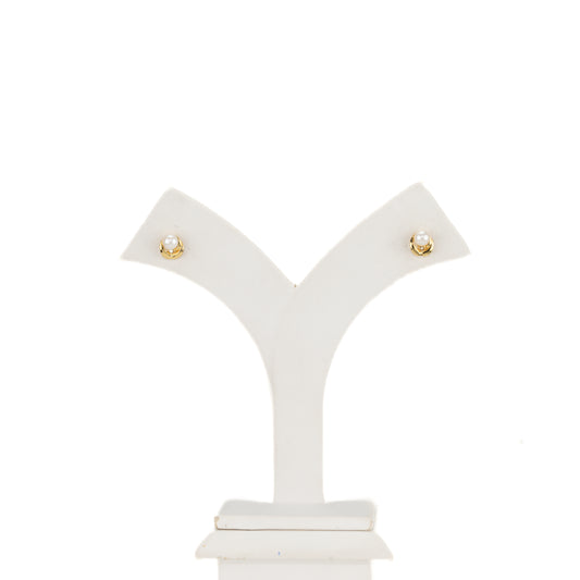 Angelic White Freshwater Pearl Stud Earrings