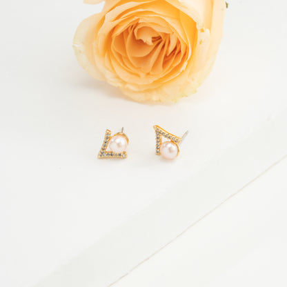 Angelic Pink Freshwater Pearl Stud Earrings