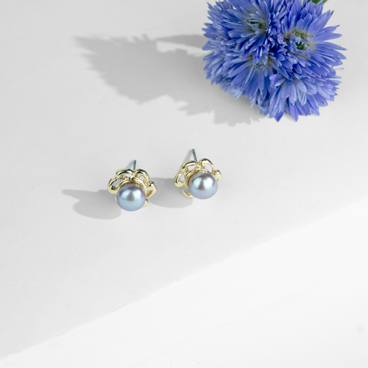 Dreamy Pink Freshwater Pearl Stud Earrings
