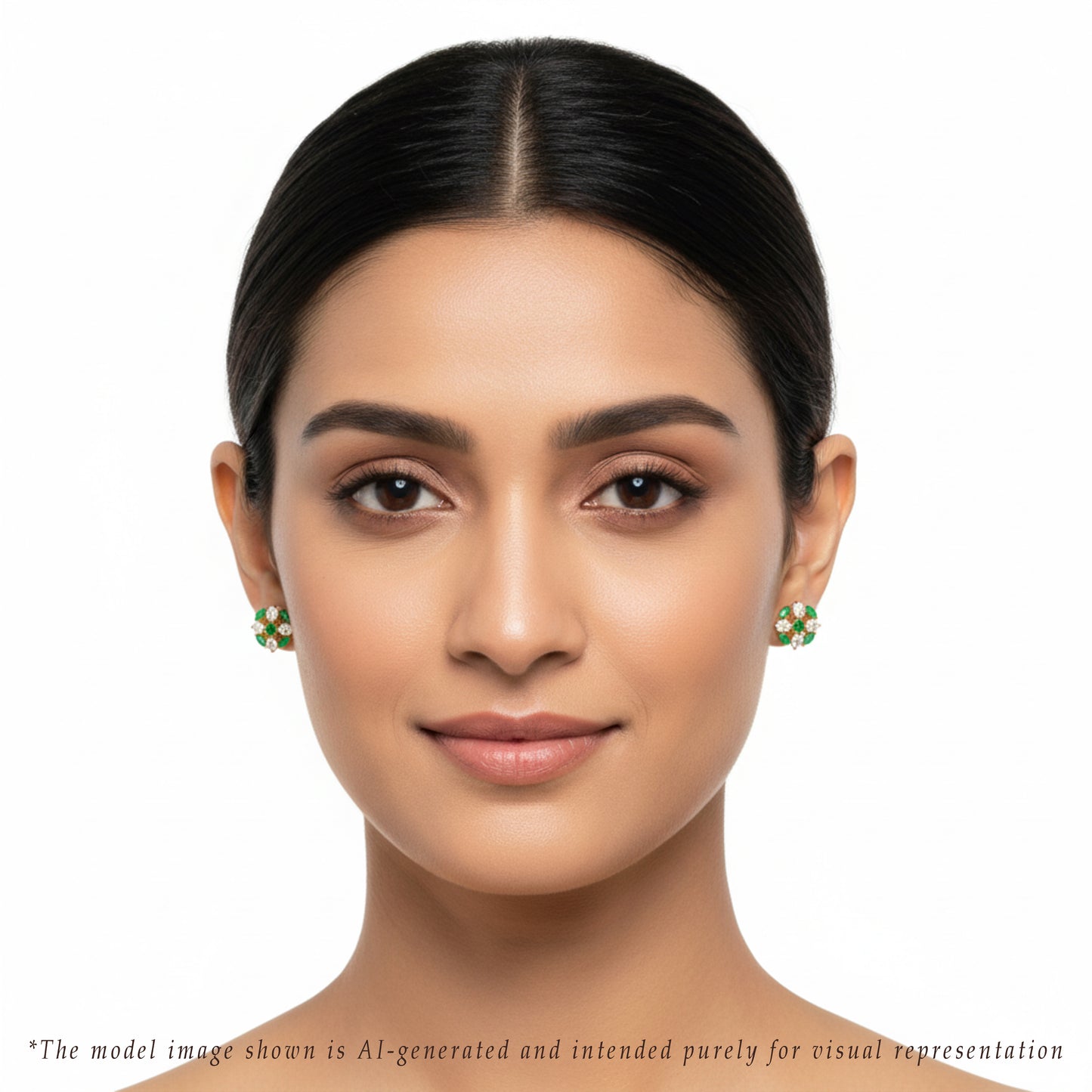 Luminescent Green Stone Freshwater Pearl Tops