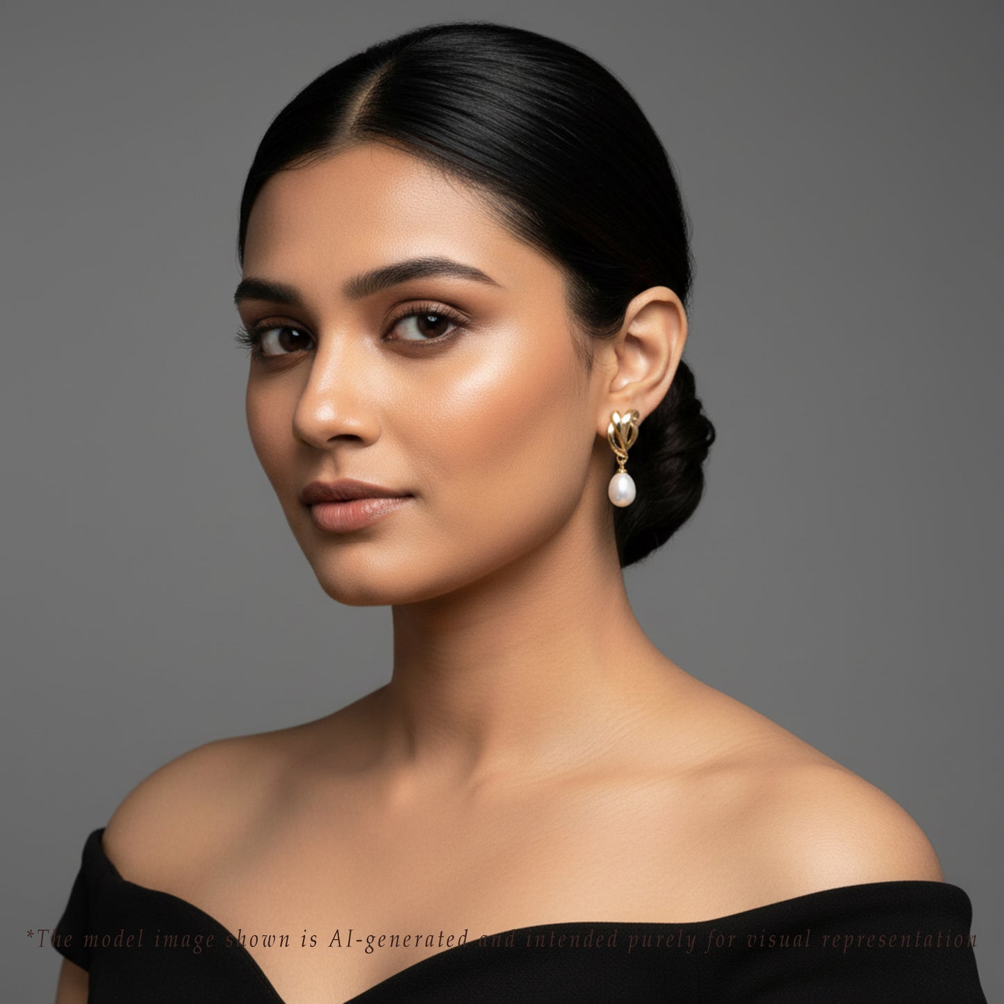 Distinctive White Freshwater Pearl Stud Earrings