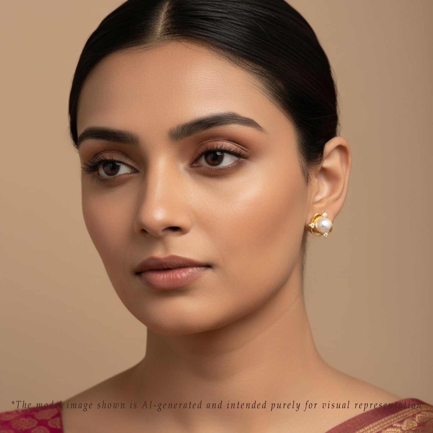 Versatile White Freshwater Pearl Stud Earrings