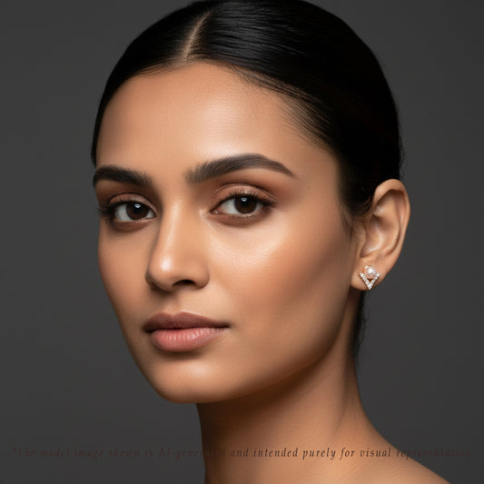 Angelic Pink Freshwater Pearl Stud Earrings