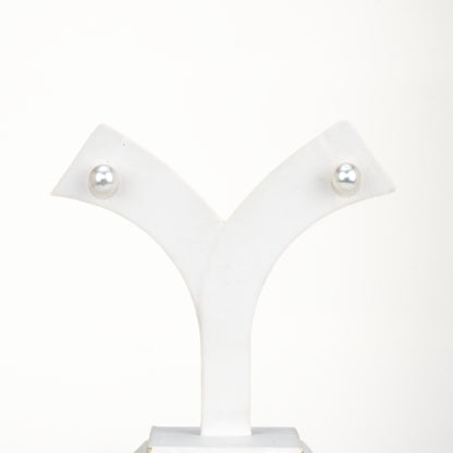 9.0-10.0mm White Round South Sea Pearl Tops