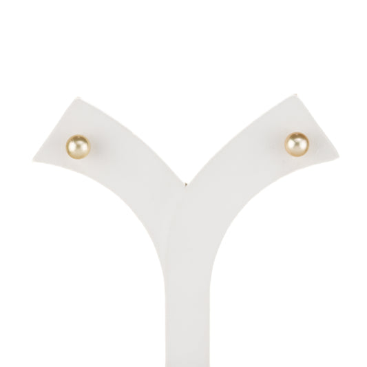 9.0-10.0mm Golden Round South Sea Pearl Studs
