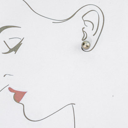 9.0-10.0mm Black Round South Sea Tahitian Pearl Tops