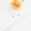 6.0-7.0mm Grey Round Akoya Saltwater Pearl Stud Earrings