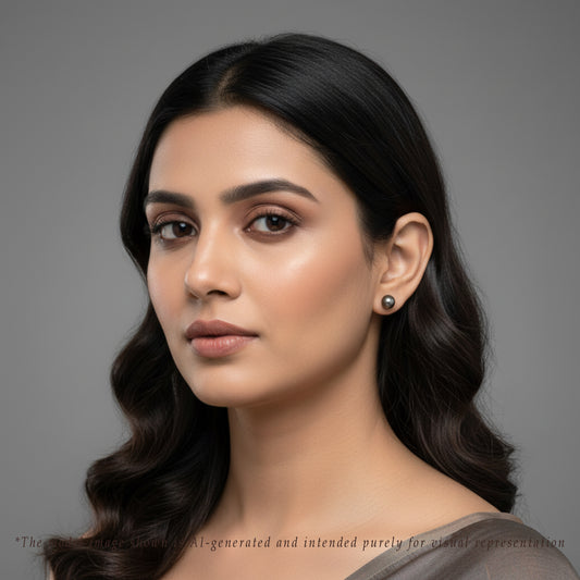 9.0-10.0mm Black Round South Sea Tahitian Pearl Tops