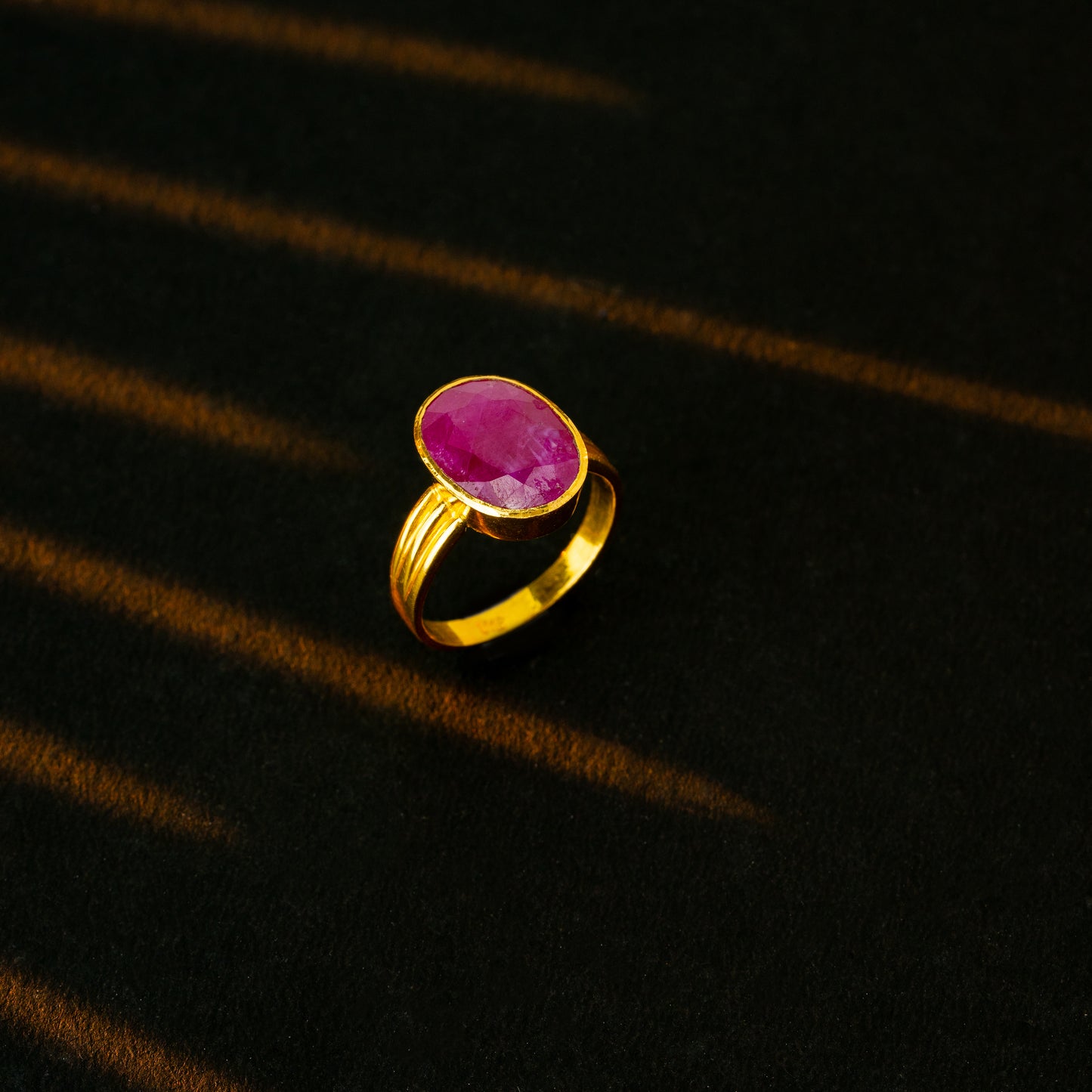 Ruby Gold  Stone Ring