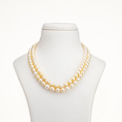8.0-9.0mm Cream Drop South Sea Pearl Necklace - A Quality