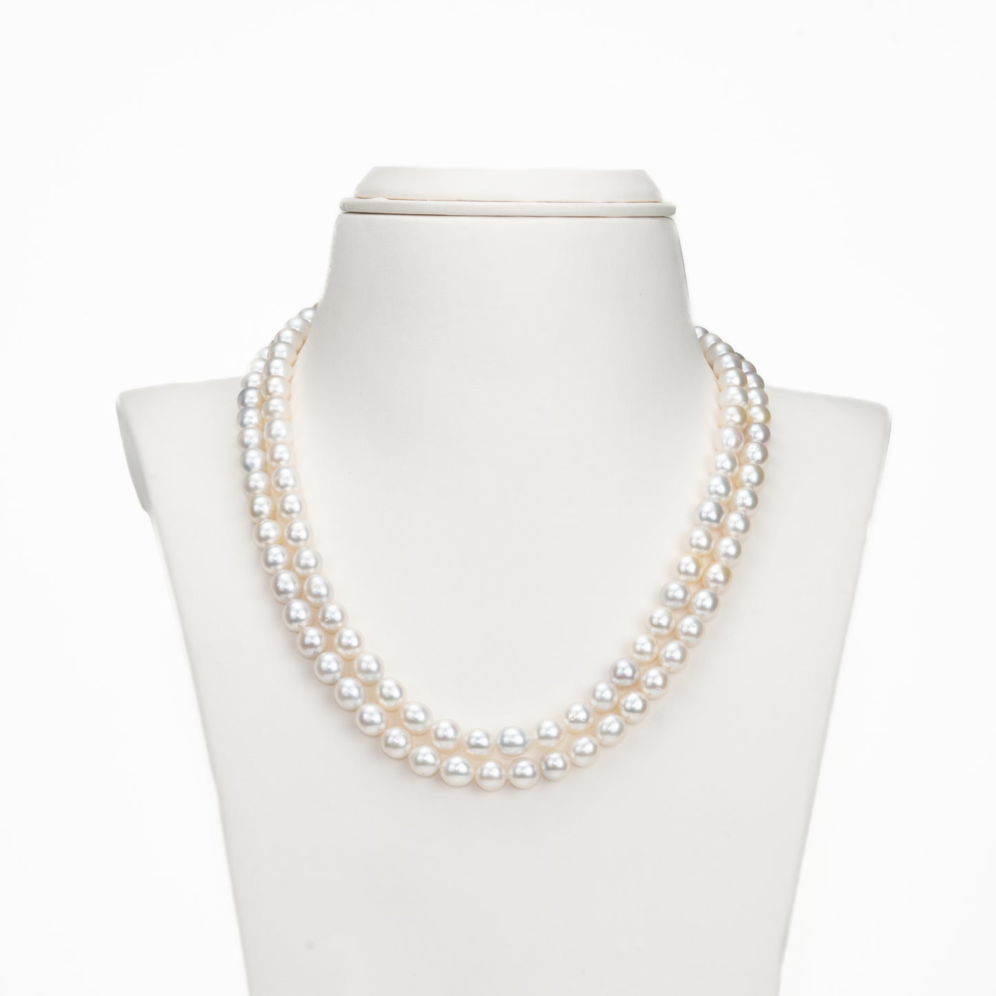 8.0-9.0mm White Drop South Sea Pearl Necklace - A Quality