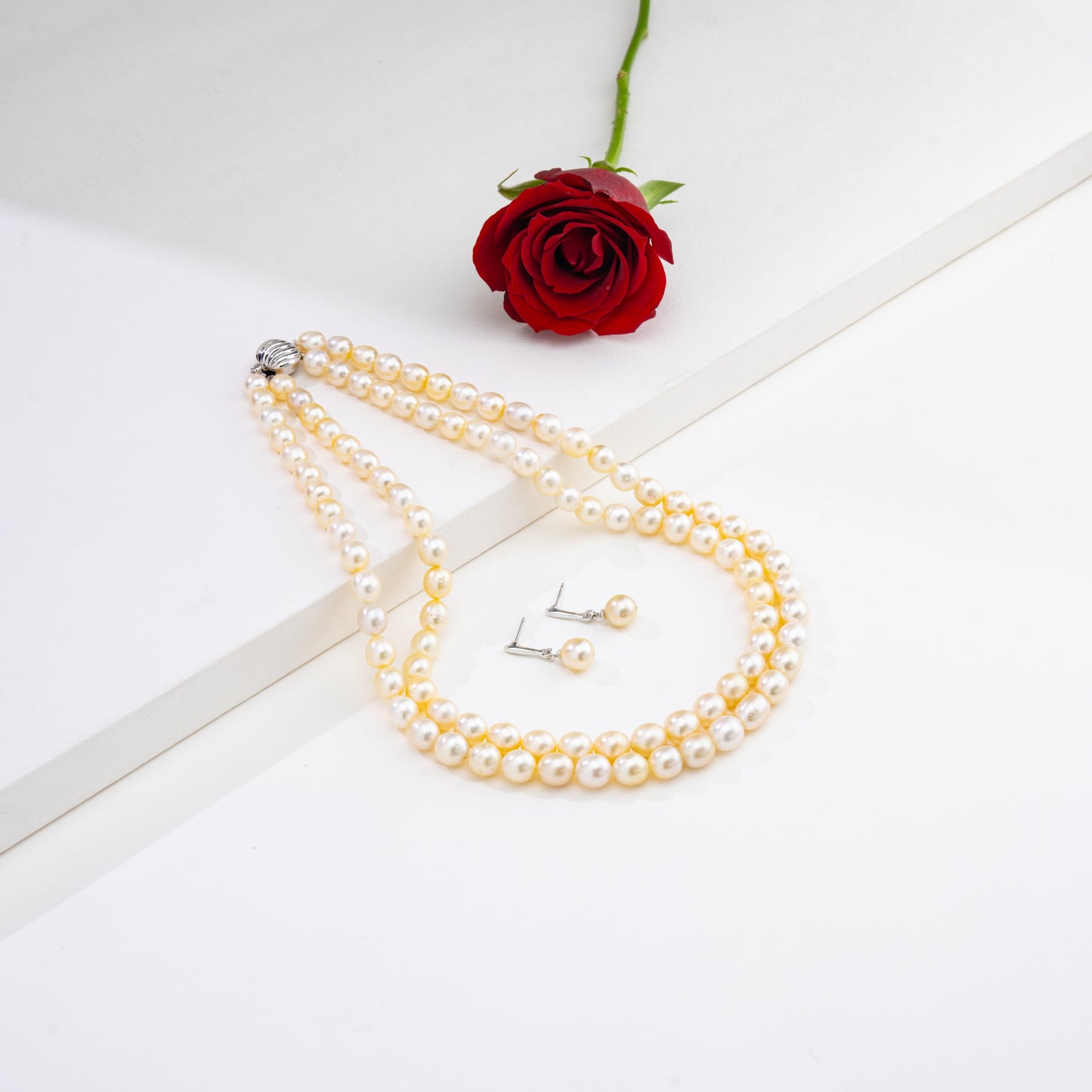 8.0-9.0mm Cream Drop South Sea Pearl Necklace - A Quality