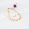 12.0-13.0mm Golden Round South Sea Pearls Necklace Set - AAA Quality