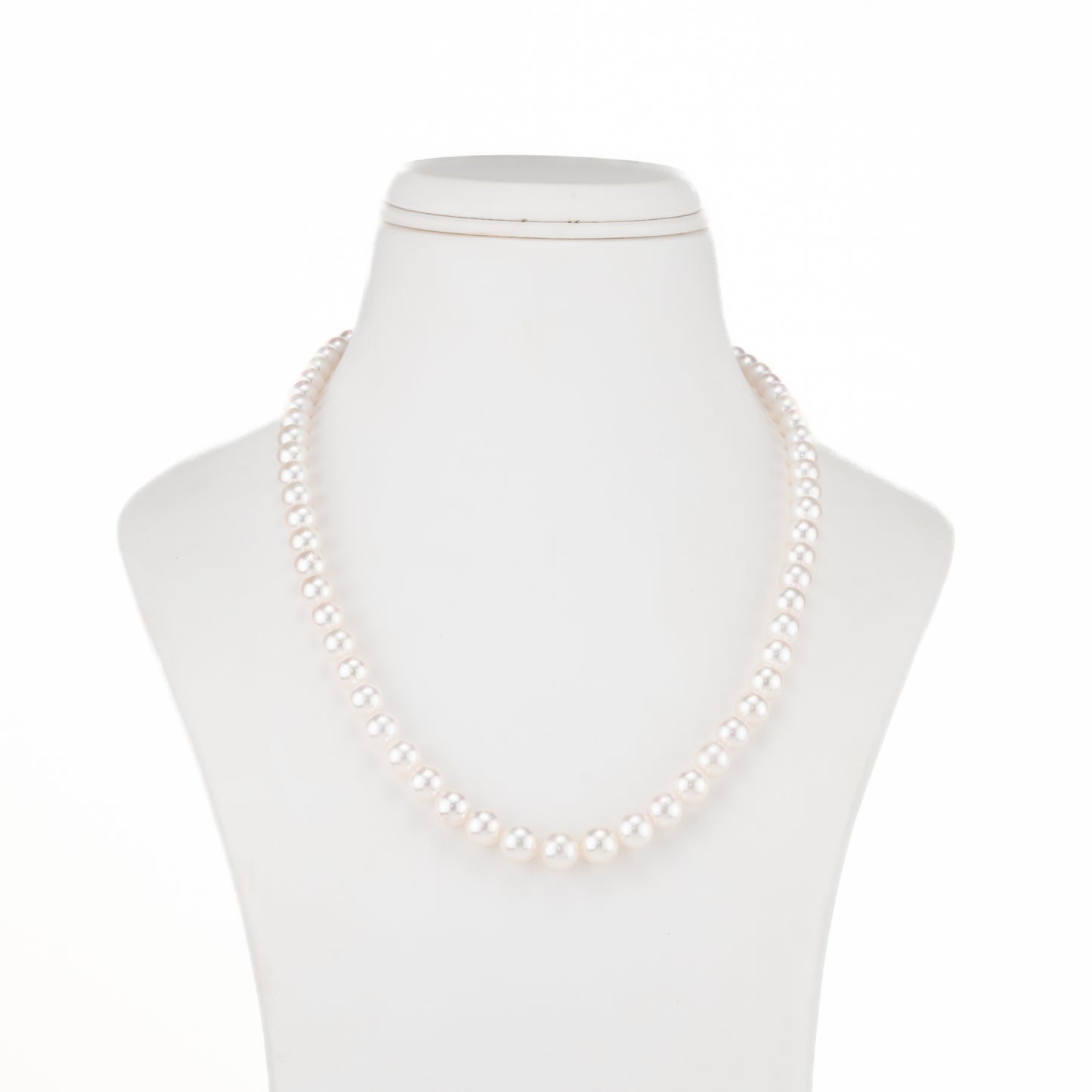 Grading White Round Akoya Saltwater  Pearl Necklace Set - AAA Quality