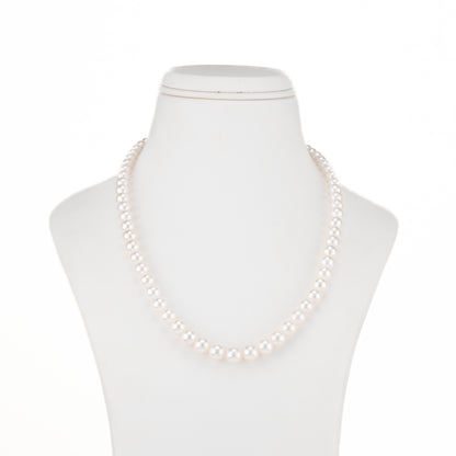 Grading White Round Akoya Saltwater  Pearl Necklace Set - AAA Quality