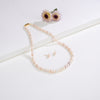 7.0-8.0mm Multicolor Near Round Freshwater Pearl Necklace Set- AA Quality