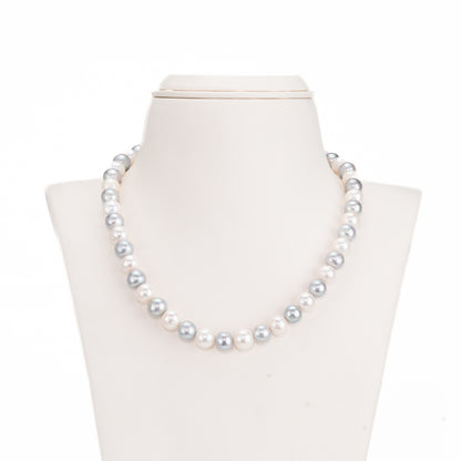 9.0-10.0mm Multicolor Near Round Freshwater Necklace Set - AA Quality