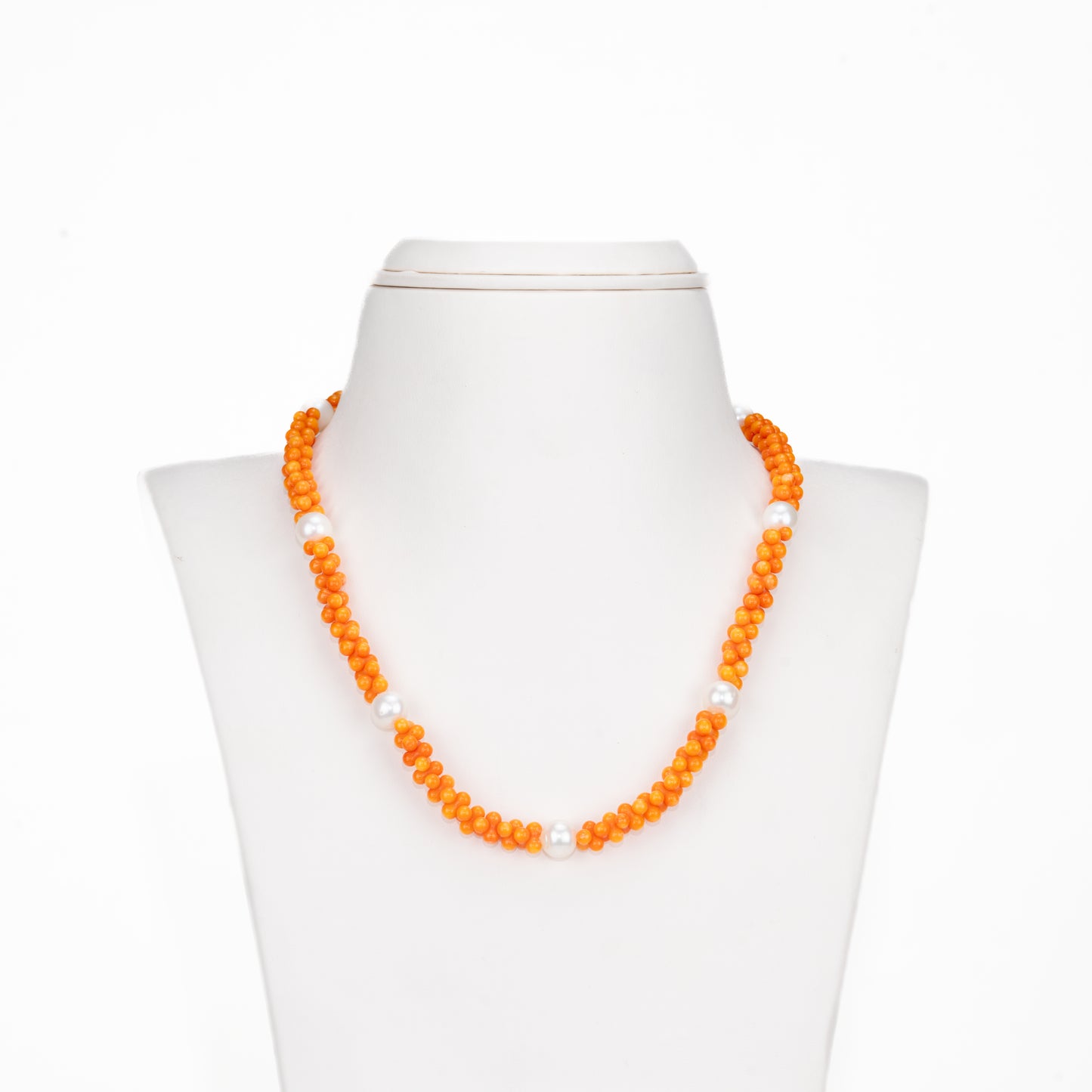 Orange Multoclor Beads Necklace