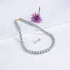 9.0-10-0mm Grey Near Round Freshwater Pearl Necklace Set - AA Quality