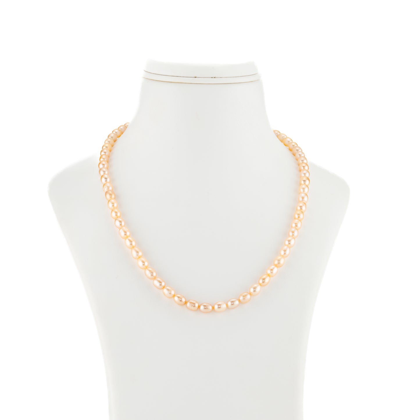 8.0-9.0mm Pink Drop Freshwater Pearl Necklace Set - AA Quality