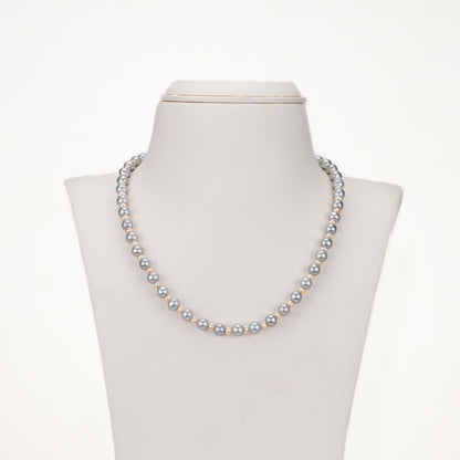 6.0-7.0mm White Mix Freshwater Pearl Necklace Set - AA Quality