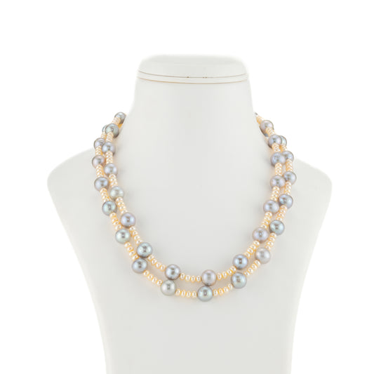 Mix Multicolor Freshwater Pearl Necklace Set - AA Quality