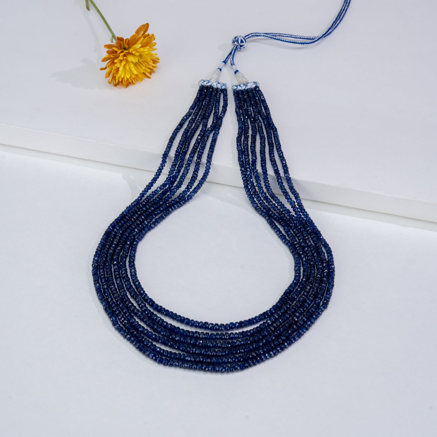 Natural Blue Sapphire Mala