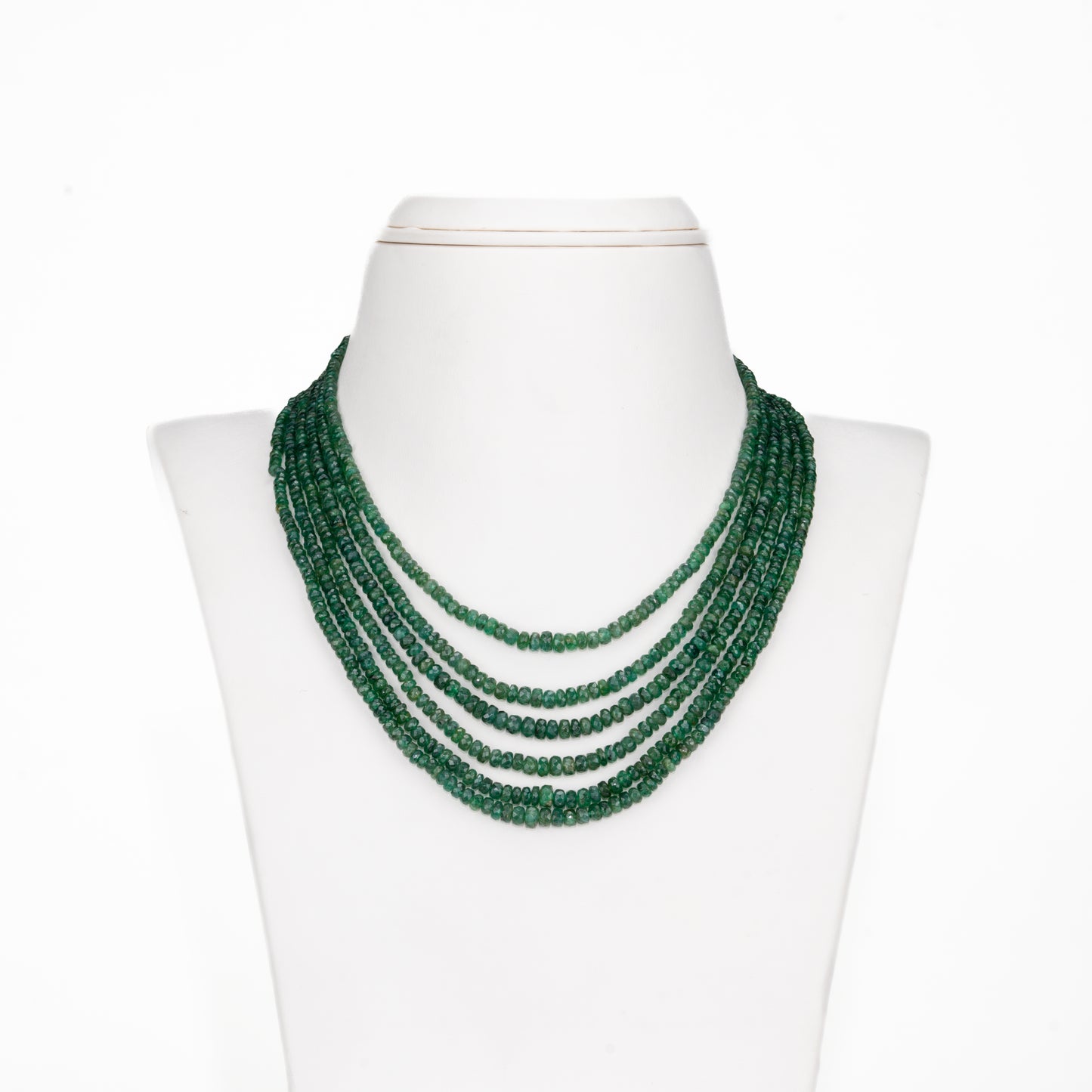 Natural Emerald Mala