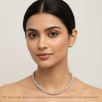 6.0-7.0mm Multicolor Fancy Freshwater Pearl Necklace Set - AA Quality