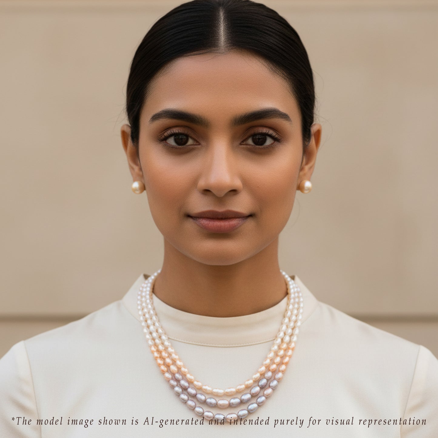 Grading Rainbow Drop Freshwater Pearl Necklace Set - AA Quality