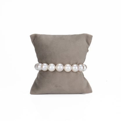 10.0-11.0mm White Round South Sea Pearl Bracelet -AA Quality