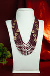 Majestic Natural Ruby Side Piece Necklace