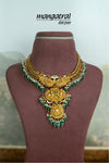 Heritage Peacock Emerald Stone Necklace
