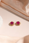 Elegant Ruby Stone Earrings