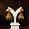 Brilliant Ruby Emerald Pearl Stone Earrings