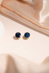 Royal Blue Sapphire Stud Earrings