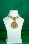 Traditional Emerald Pearl Royal Choker