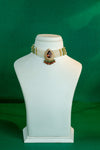 Majestic Emerald Pearl Bridal Choker