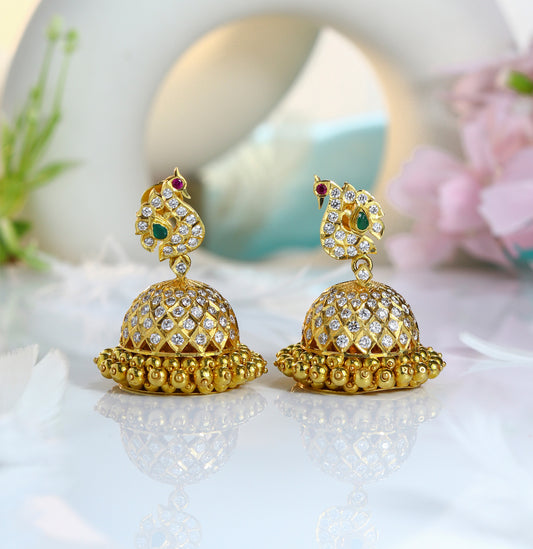 Decorative Diamond Jhumka